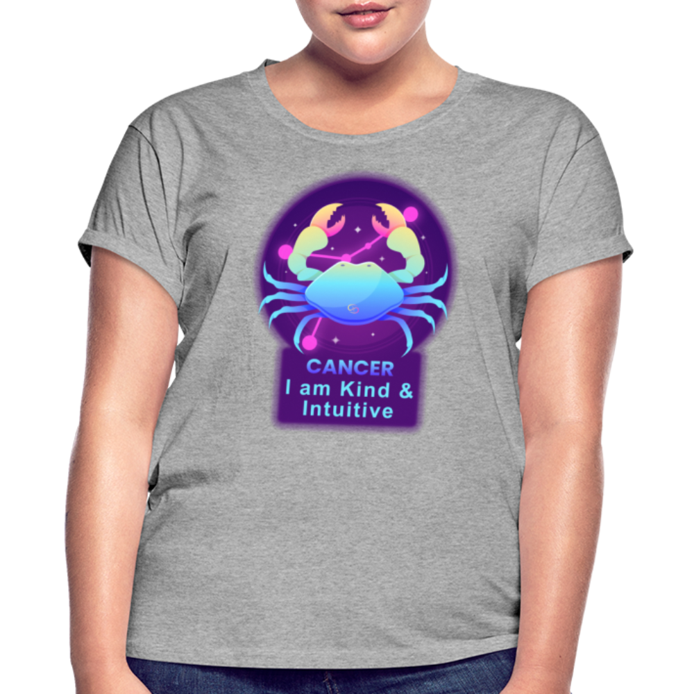 Women's Neon Cancer Relaxed Fit T-Shirt - heather gray