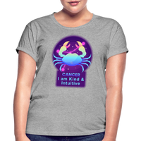 Thumbnail for Women's Neon Cancer Relaxed Fit T-Shirt - heather gray