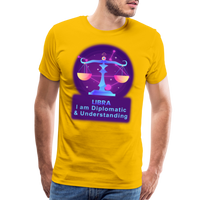 Thumbnail for Men's Neon Libra Premium T-Shirt - sun yellow