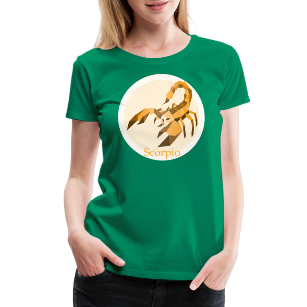 Women’s Mosaic Scorpio Premium T-Shirt - kelly green