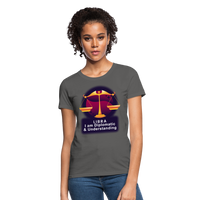 Thumbnail for Women's Glow Libra T-Shirt - charcoal