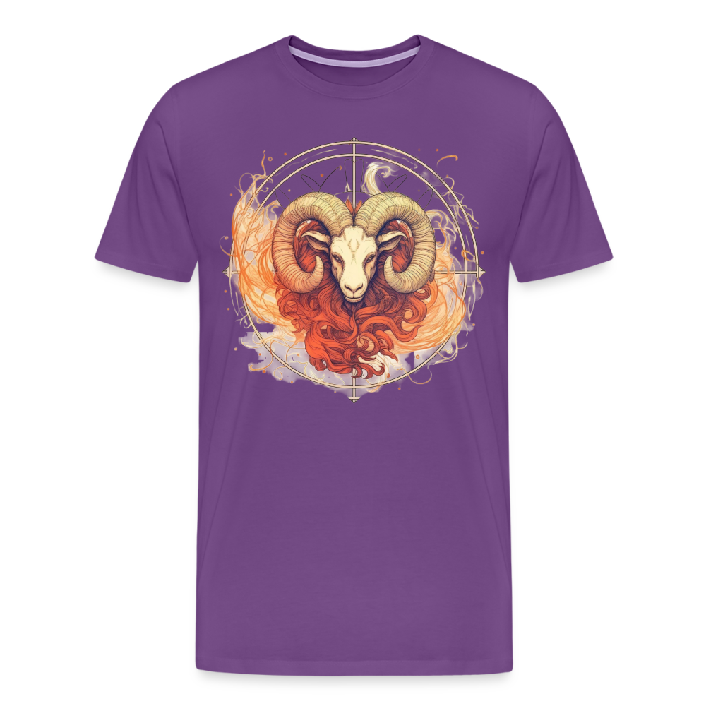 Men's Mythical Aries Premium T-Shirt - purple