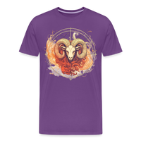 Thumbnail for Men's Mythical Aries Premium T-Shirt - purple