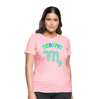 Thumbnail for Women's Power Words Scorpio T-Shirt - pink