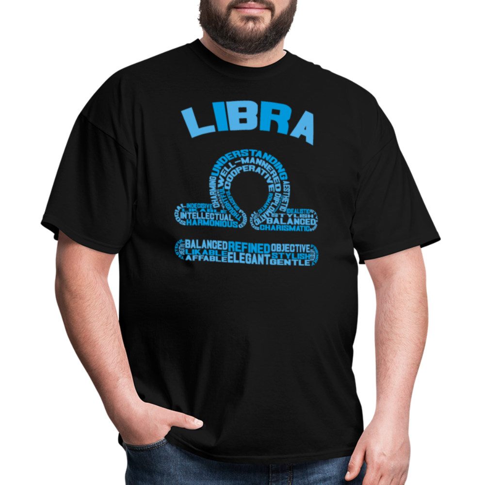 Men's Power Words Libra Classic T-Shirt - black