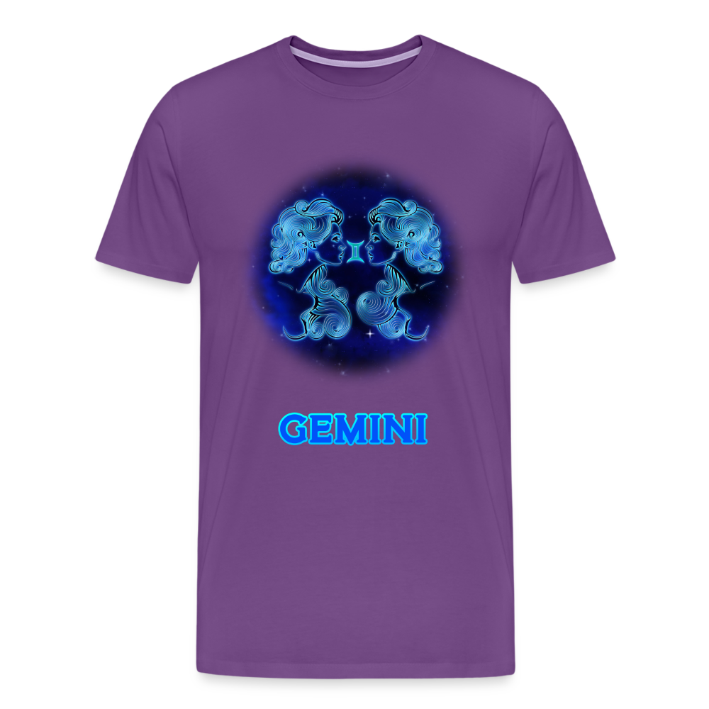 Men's Gemini Premium T-Shirt - purple