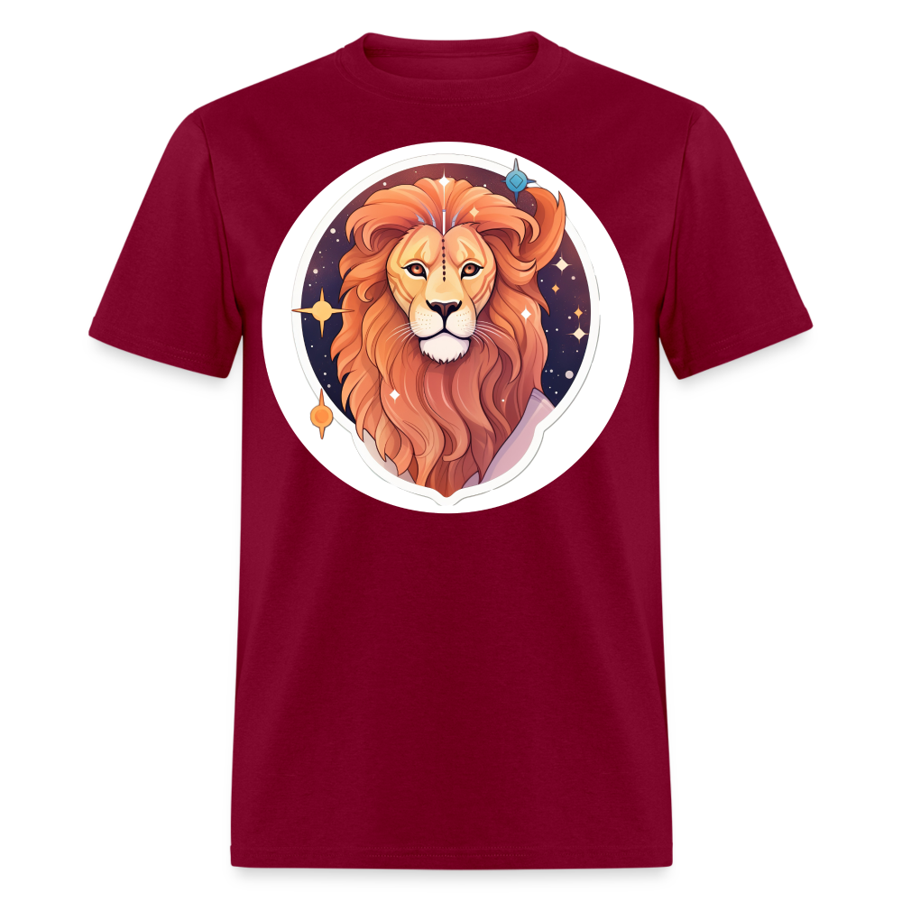 Men's Symbol Leo Classic T-Shirt - burgundy