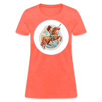 Thumbnail for Women's Symbol Sagittarius T-Shirt - heather coral