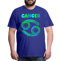 Thumbnail for Men's Power Words Cancer Premium T-Shirt - royal blue