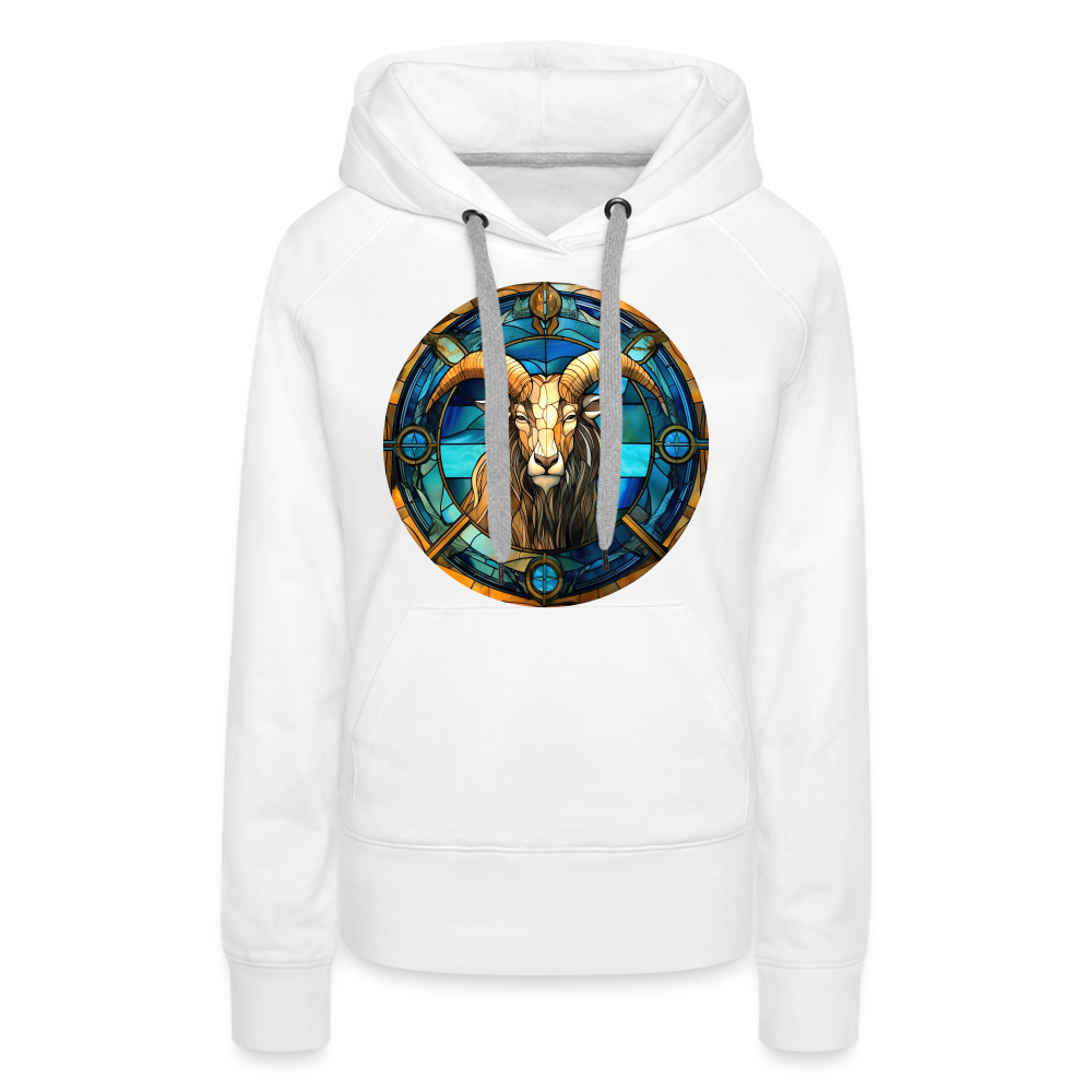 Women’s Mosaic Capricorn Premium Hoodie - white