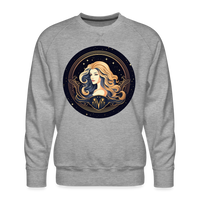 Thumbnail for Men’s Mystic Virgo Premium Sweatshirt - heather grey