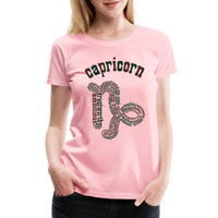 Thumbnail for Women's Power Words Capricorn Premium T-Shirt - pink