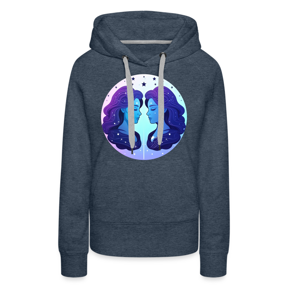 Women’s Magic Gemini Premium Hoodie - heather denim