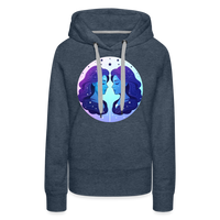 Thumbnail for Women’s Magic Gemini Premium Hoodie - heather denim