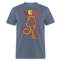 Thumbnail for Men's Power Words Leo Classic T-Shirt - denim