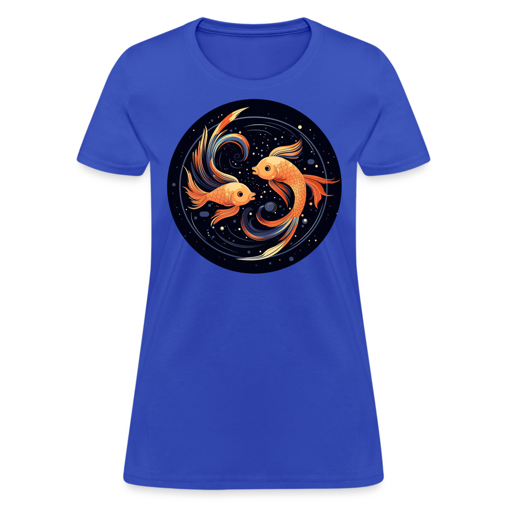 Women's Mystic Pisces T-Shirt - royal blue