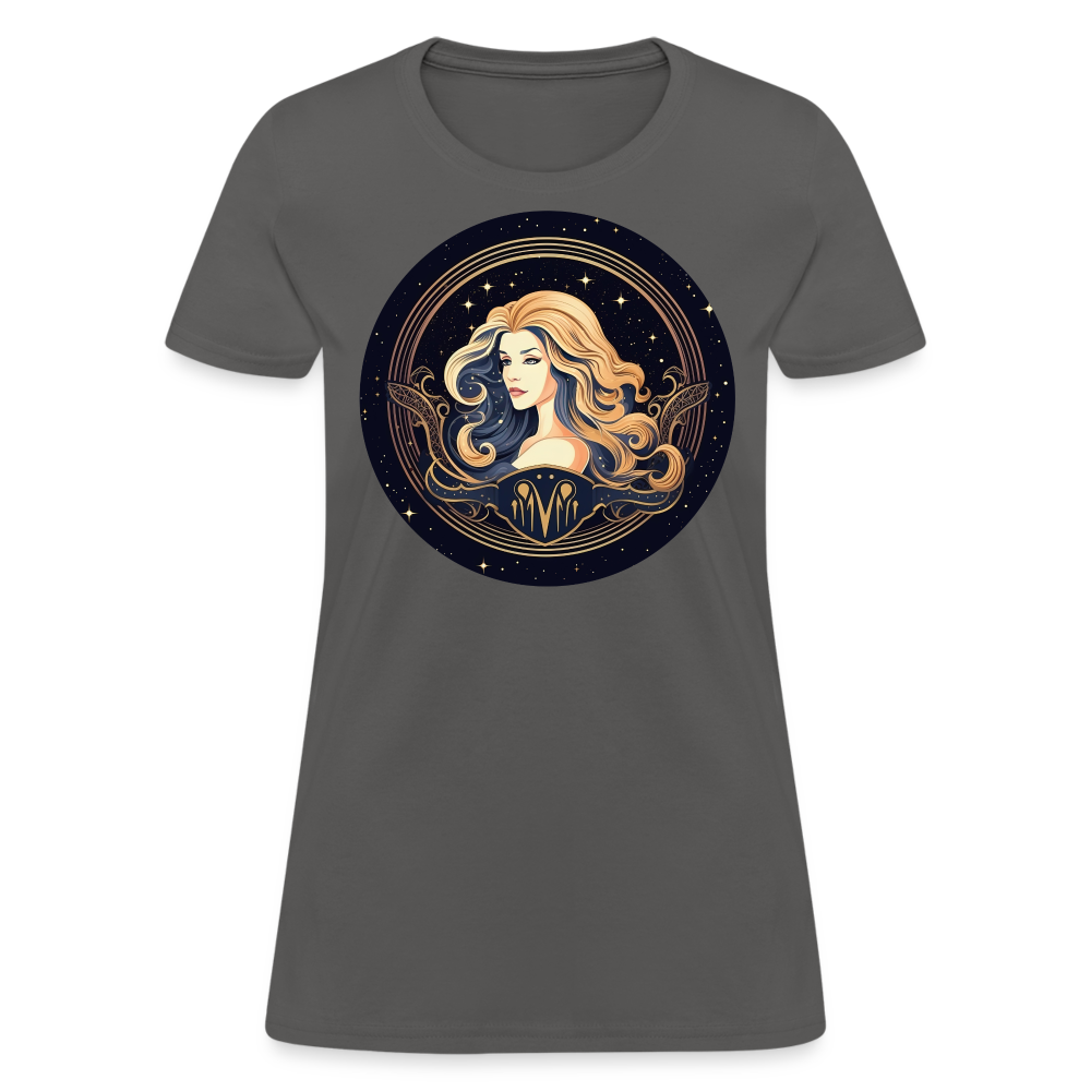 Women's Mystic Virgo T-Shirt - charcoal