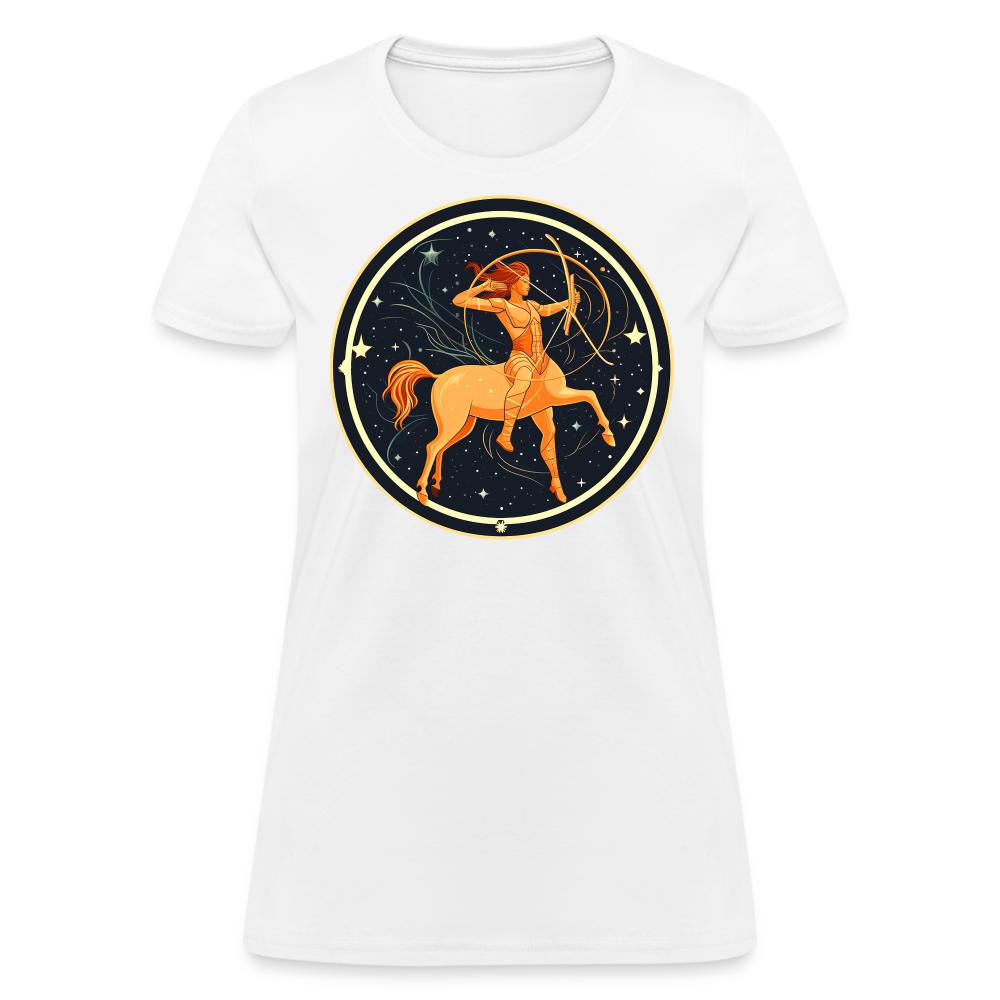 Women's Mystic Sagittarius T-Shirt - white