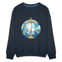 Thumbnail for Women’s Mythical Libra Premium Sweatshirt - navy