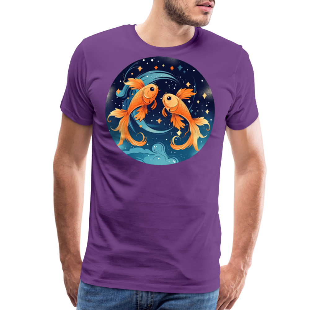 Men's Magic Pisces Premium T-Shirt - purple