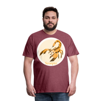 Thumbnail for Men's Mosaic Scorpio Premium T-Shirt - heather burgundy