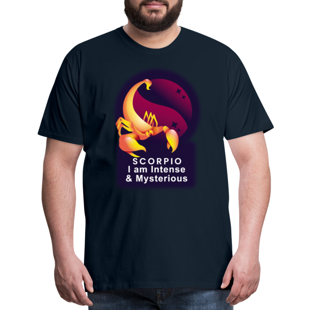 Men's Glow Scorpio Premium T-Shirt - deep navy