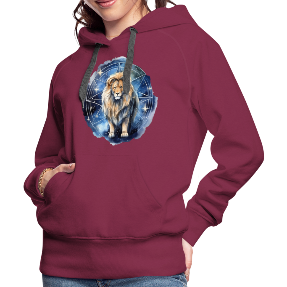 Women’s Mythical Leo Premium Hoodie - burgundy