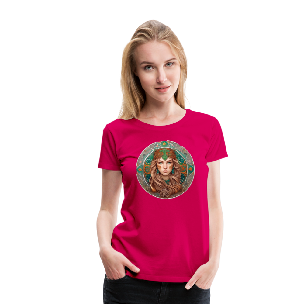 Women’s Mythical Virgo Premium T-Shirt - dark pink