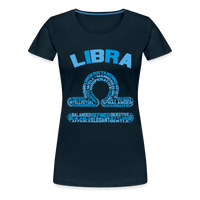 Thumbnail for Women's Power Words Libra Premium T-Shirt - deep navy