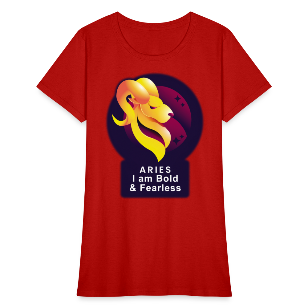 Women's Glow Aries T-Shirt - red