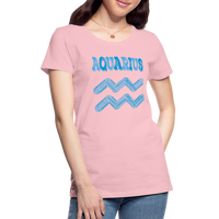 Thumbnail for Women's Power Words Aquarius Premium T-Shirt - pink