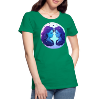 Thumbnail for Women’s Magic Gemini Premium T-Shirt - kelly green