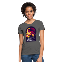 Thumbnail for Women's Glow Scorpio T-Shirt - charcoal