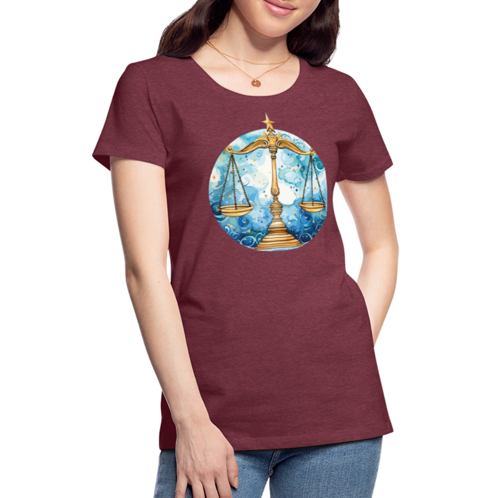 Women’sMythical Libra Premium T-Shirt - heather burgundy