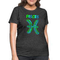 Thumbnail for Women's Power Words Pisces T-Shirt - heather black