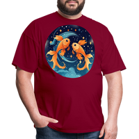 Thumbnail for Men's Magic Pisces Classic T-Shirt - burgundy