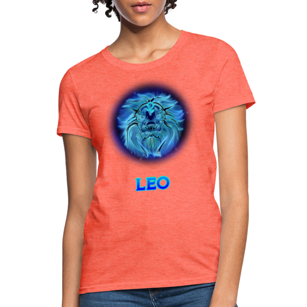 Women's Stellar Leo T-Shirt - heather coral