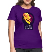 Thumbnail for Women's Glow Aries T-Shirt - purple