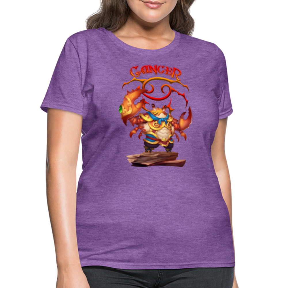 Women's Astral Cancer T-Shirt - purple heather