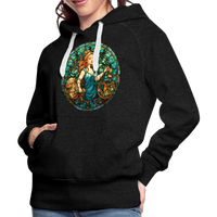 Thumbnail for Women’s Mosaic Virgo Premium Hoodie - charcoal grey