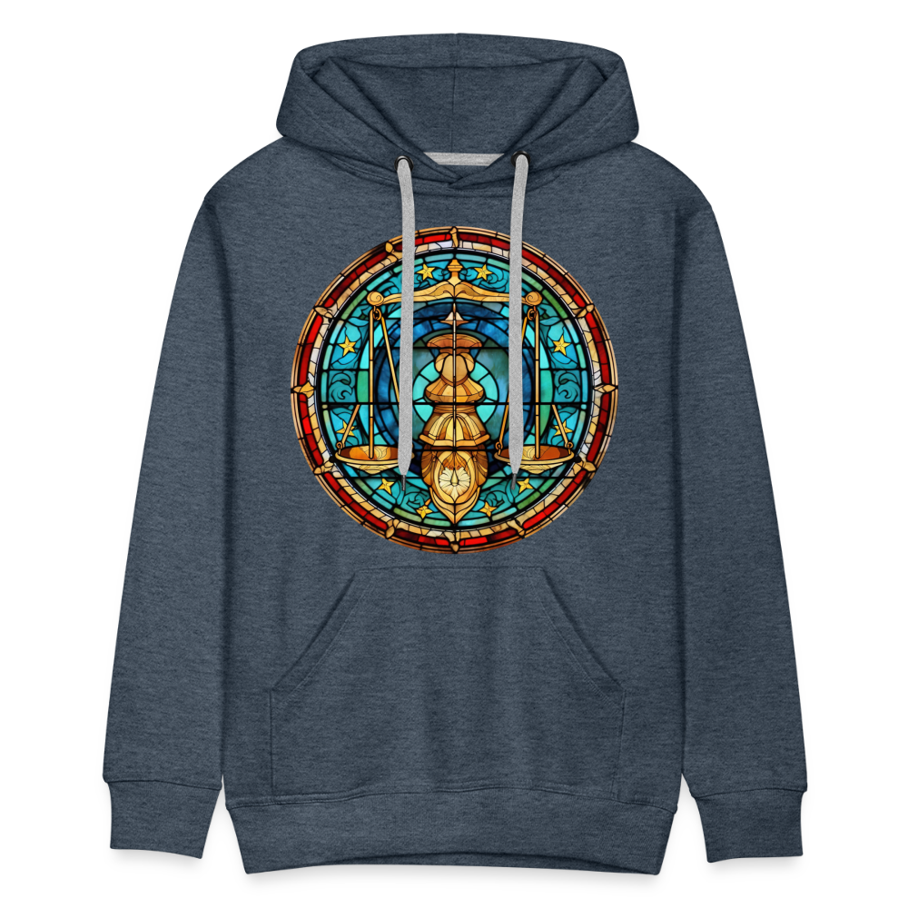 Men’s Mosaic Libra Premium Hoodie - heather denim