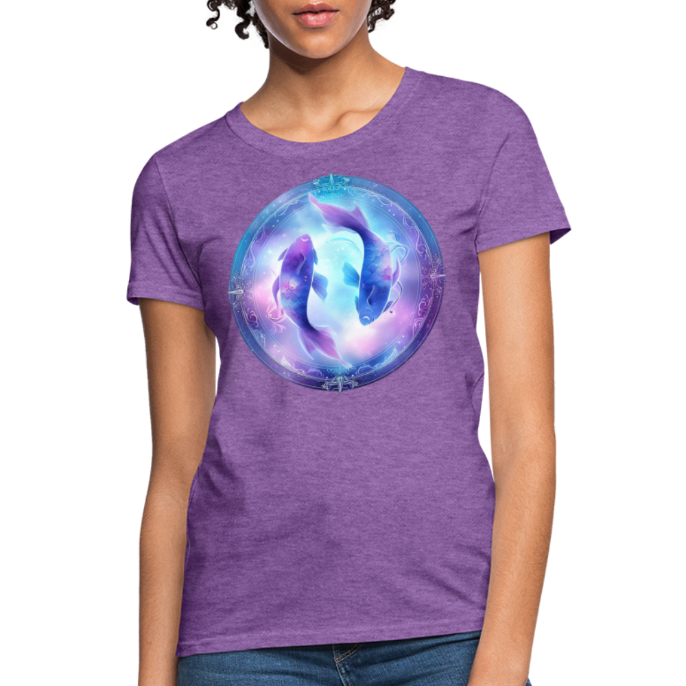 Women's Classic Pisces T-Shirt - purple heather