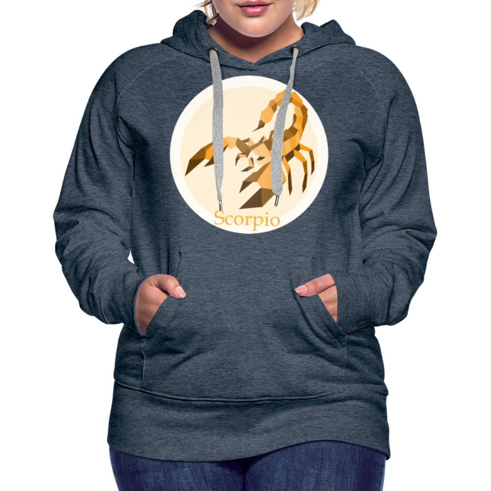 Women’s Mosaic Scorpio Premium Hoodie - heather denim