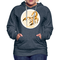 Thumbnail for Women’s Mosaic Scorpio Premium Hoodie - heather denim