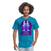 Thumbnail for Men's Neon Gemini Classic T-Shirt - turquoise