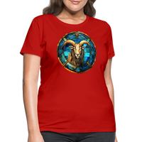 Thumbnail for Women's Mosaic Capricorn T-Shirt - red