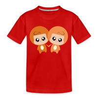 Thumbnail for Kid’s Bobbly Gemini Premium Organic T-Shirt - red