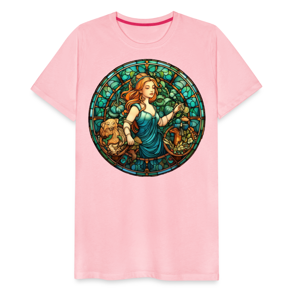 Men's Mosaic Virgo Premium T-Shirt - pink