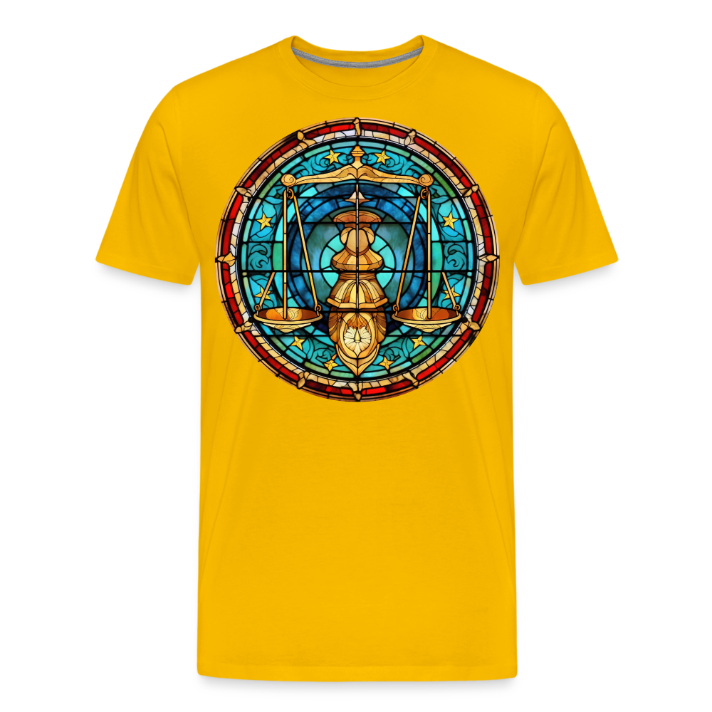 Men's Mosaic Libra Premium T-Shirt - sun yellow