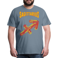 Thumbnail for Men's Power Words Sagittarius Premium T-Shirt - steel blue